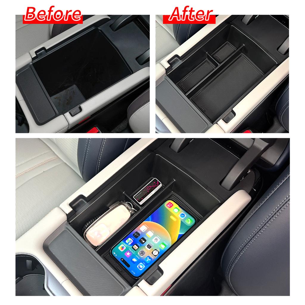 for BYD Seal U Sealion 6 Song Plus Champion Edition 2023-2025 Armrest Storage Box Car Tray Organizers Accessories Tidying Black