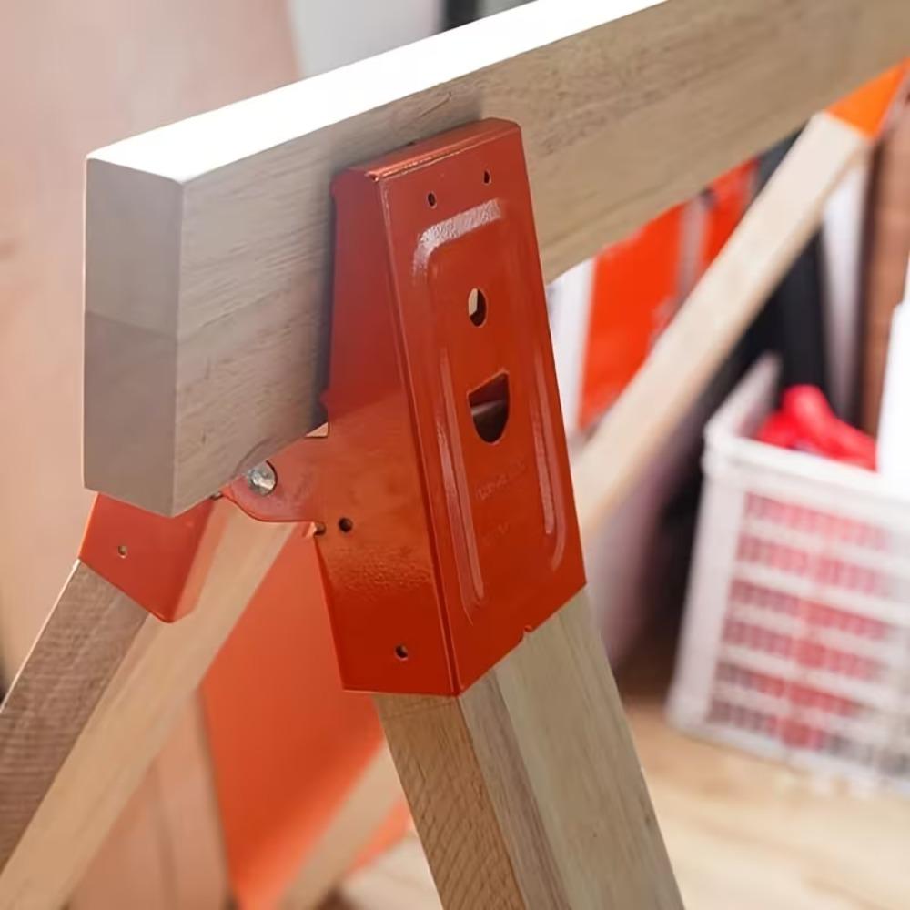 Steel Sawhorse Brackets for Carpentry Workbench Table Holder Support Clamp Woodworking Accessories DIY Tools