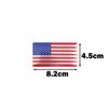 2Pcs Automobile Motorcycle Exterior Accessories United States Of America USA National Flag Aluminum Alloy Emblem Badge Car Stickers