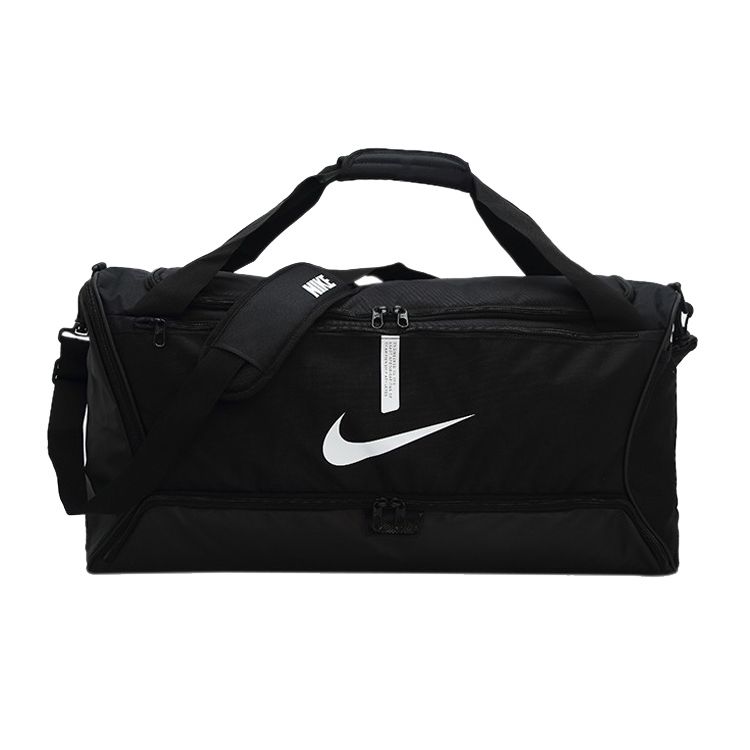 Nike 60L Academy Team Duffel Bag Durable Design Large Capacity Polyester Travel Bag Unisex Duffel Bag Black CU8090-010 Black