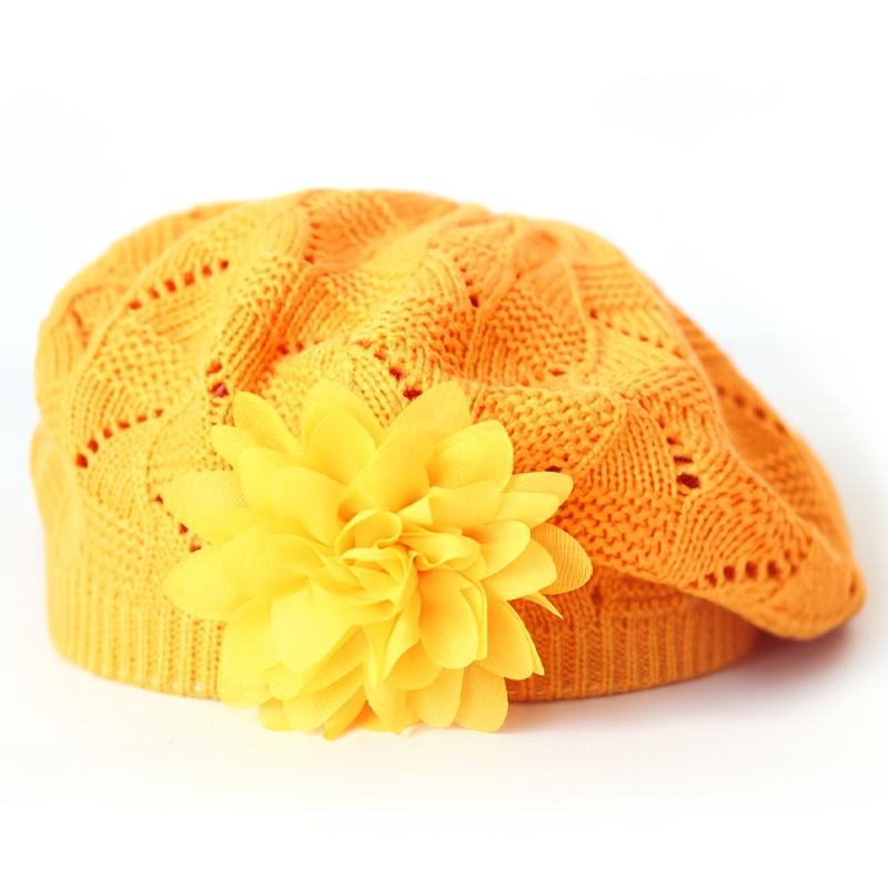 1pc of New Autumn And Winter Fashion Beret for Women with Floral Design in Solid Colors, Available in Various Colors for Everyday Use