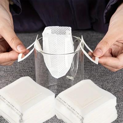 30 stuks Koffiefilterzakjes Wegwerp Druppelkoffiezakje Handvat Hangend Oor Espresso Koffie Accessoires Thee Gereedschap