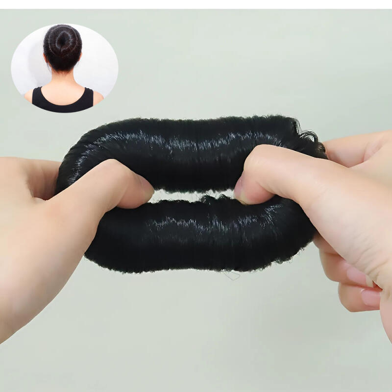 1+1 Ponytail, Dumpling Hair, Flight Attendant Hair, Upstyle, Wig Hair