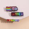 LGBT Enamel Pins Custom Rainbow Colors Heart Brooches Lapel Badges Funny  Jewelry Gift for lover Friends