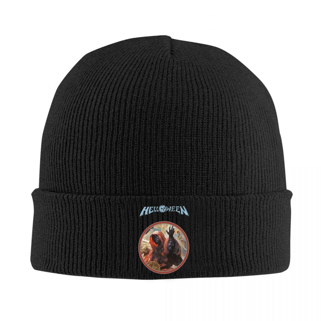 Helloween Rock Band Warm Knitted Cap Winter Knit Bonnet Hat Skullies Beanies Hip Hop Caps for Unisex