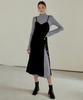 Etmont Slip Button Point Dress Black