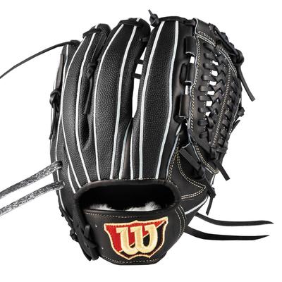 Wilson Baseballhandske Wilson Staff DUAL Staff Model Sort Rustfrit Stål Fremstillet i WBW102890 (Hård bold) (Wilson Dual) Kande/Multihandske, 33, Stål,