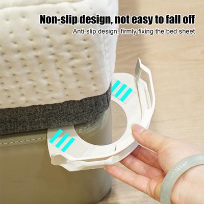 4Pcs Bed Sheet Holder Anti-Slip Design Easy To Install Fixing