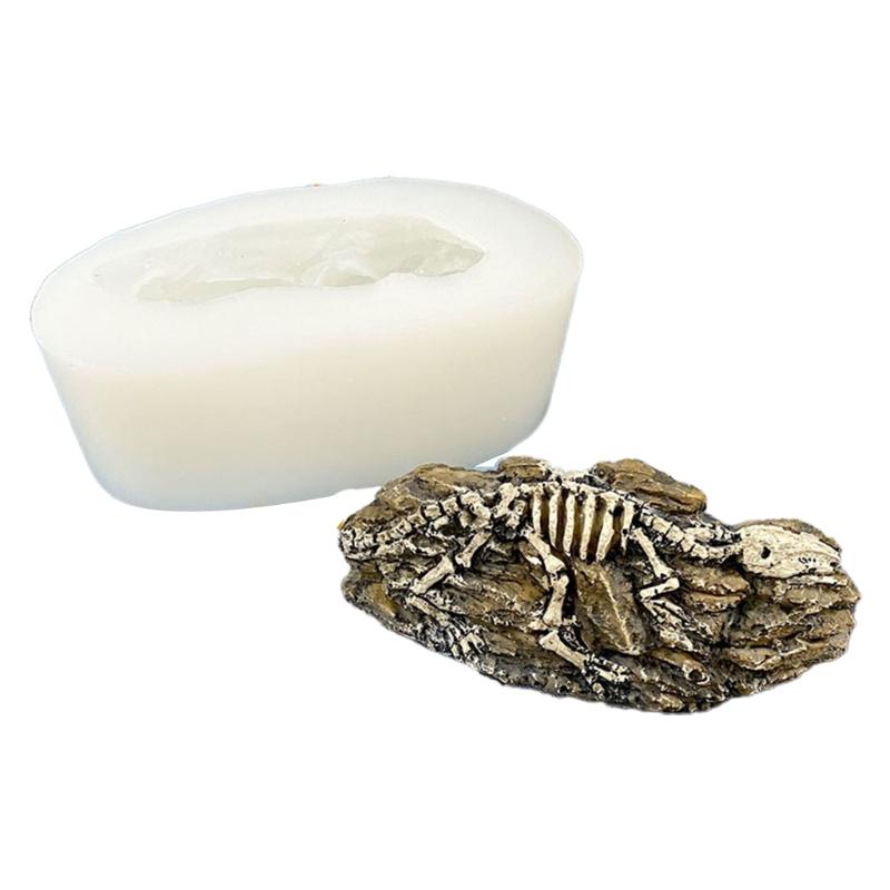 Stereoscopic Dinosaur Fossils Silica Gel Mold Make Scented Figure Candles Wax Table Ornament Soap Pendant Bachelor Party