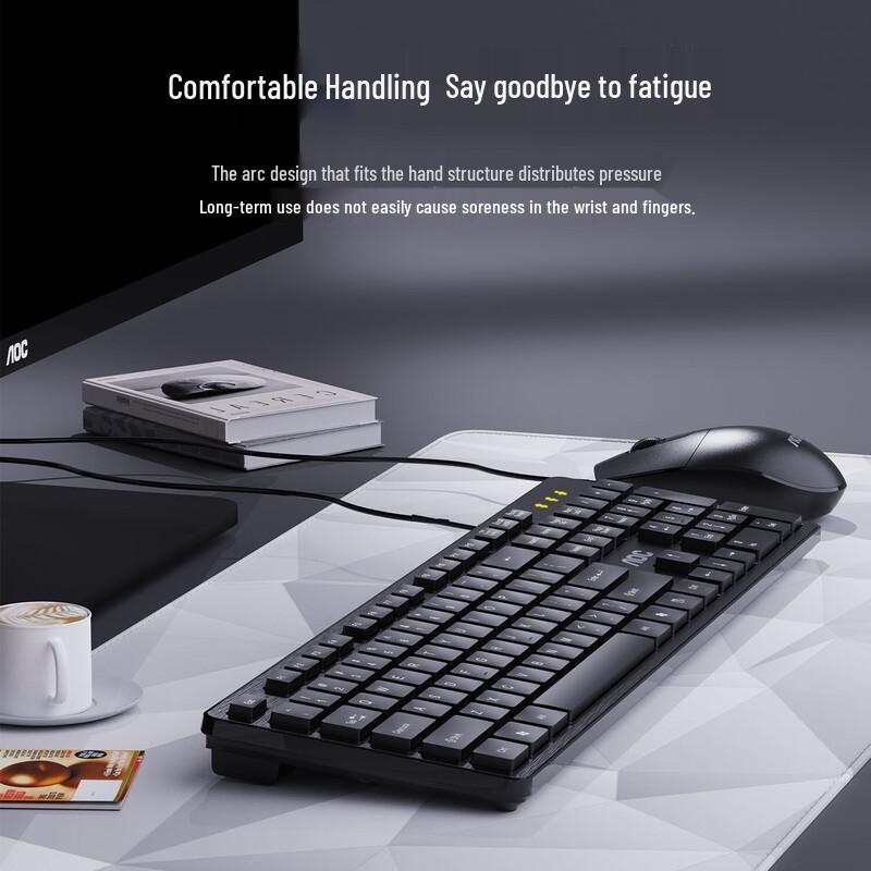 AOC KM401 Wired Keyboard and Mouse Combo