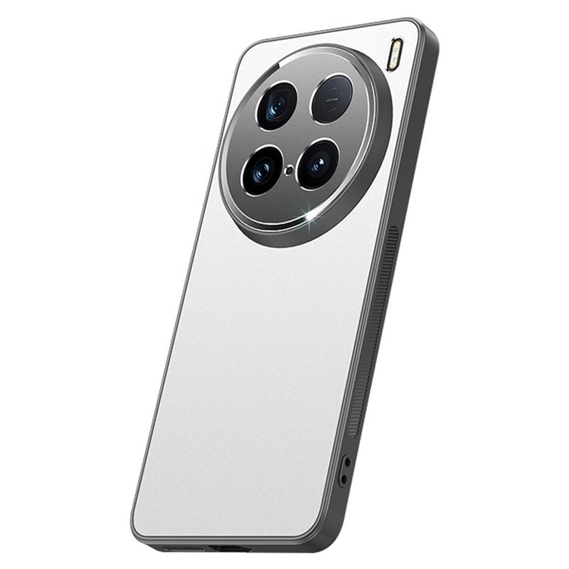 

For vivo X100 Ultra 5G Case PC+TPU Phone Shell with Metal Lens Cover Silver