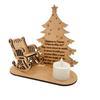 Christmas Heaven In Poem Tree Rocking Chair Candle Lights Memorial Ornament Gift