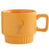 Golden Deer Stacked Cups  High Value Ceramic Cups  Creative Mugs Household Water Cups  Coffee Cups  Gift Cups