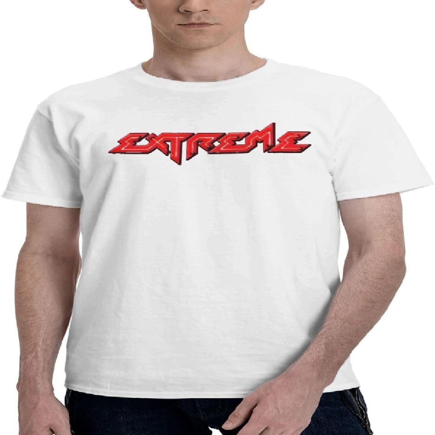 KaKPBu Extreme Men s T-Shirt Crewneck T Shirt Short Sleeve Tee Casual T-Shirt Undershirts S