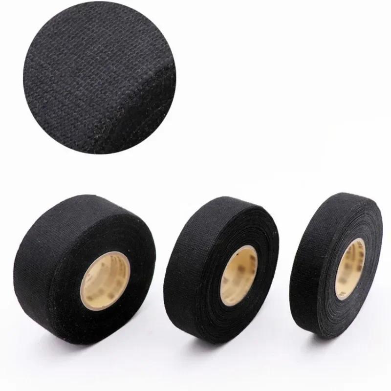 9/19/25MM Heat-resistant Flame Retardant Tape Adhesive Cloth Tape For Car Cable Harness Wiring Loom Protection Width 15M NEW