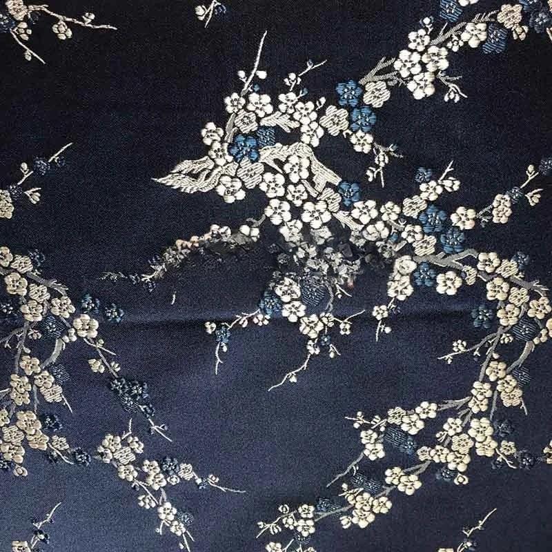 Wide 150cm Imitation Three Five Brocade Brocade Jacquard Fabrics Red and Black for Sewing Cheongsam DIY Bag Clothing Materia