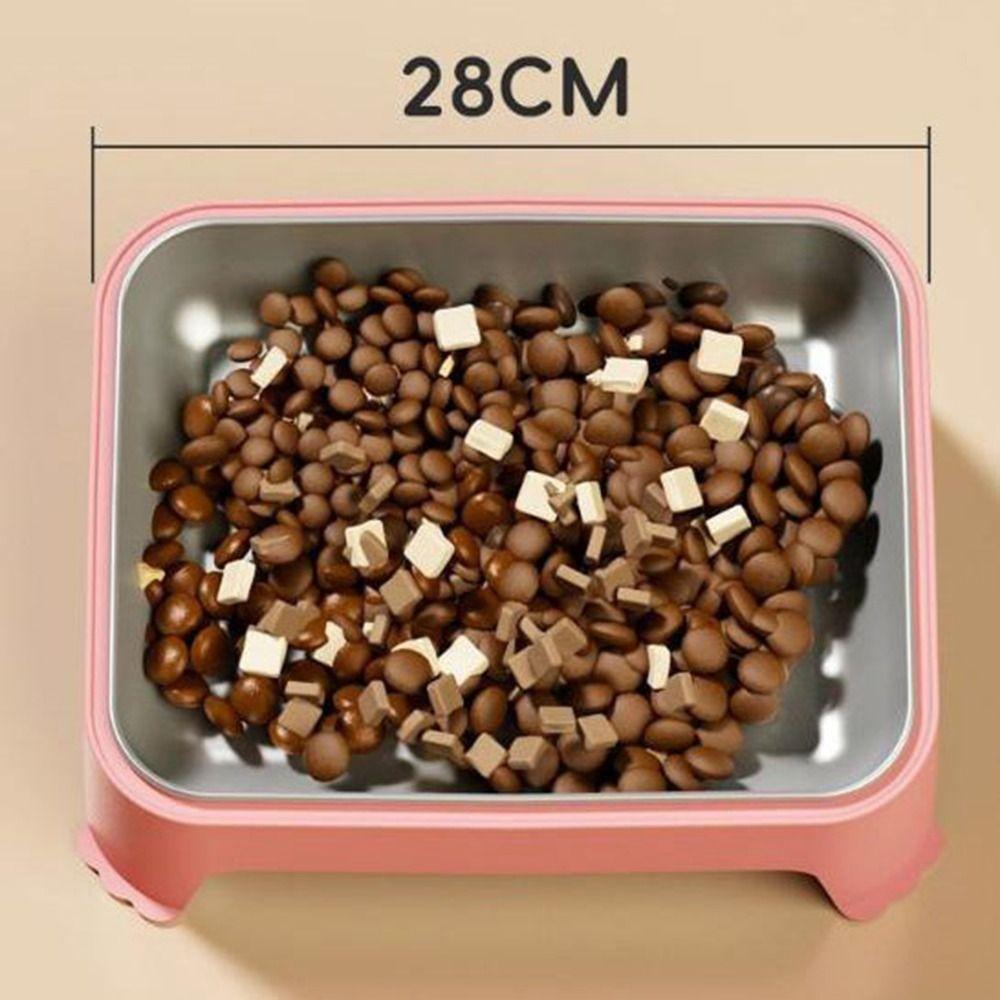 Anti-slip Elevated Dog Feeder Large Capacity Cat Feeding Bowl for Dogs Cats