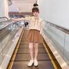 Girls Summer Fashion Two Piece Set Cute Peter Pan Collar Short Sleeve Top And Skirt Trendy Kids Clothing