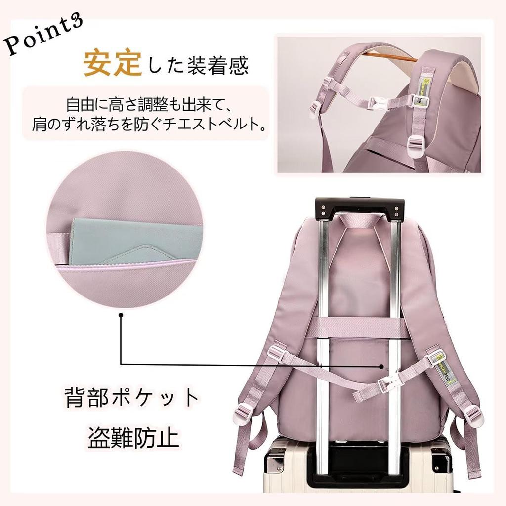 HeiDiga Waterproof Large Cute Korean Popular Korean School Backpack with Back Perfect for High and Work Women's Backpack, Capacity, Style, 2-Way,