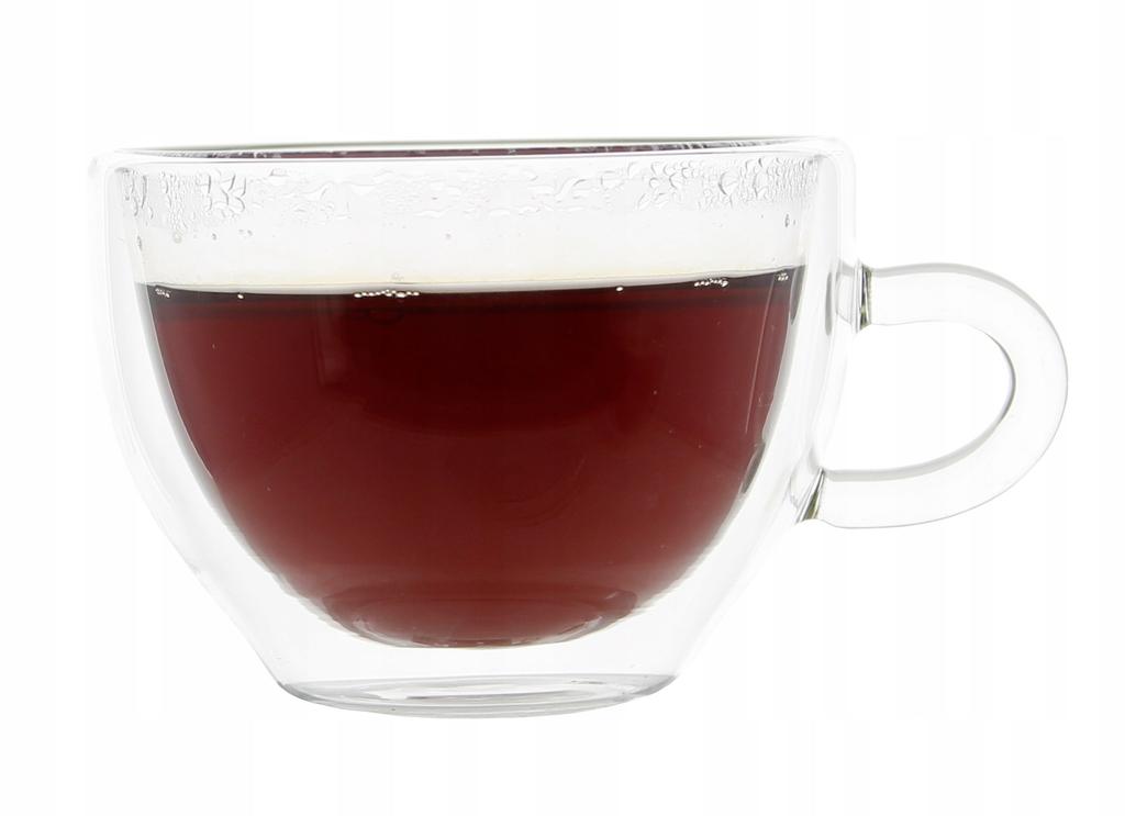 COFFEE TEA CUPS 2 PIECES WITH STANDS THERMAL GLASSES 250ml