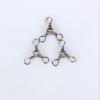 100pcs Swivels Fishing 3 Way Barrel Crossline Swivels Rolling Tackle Fishing