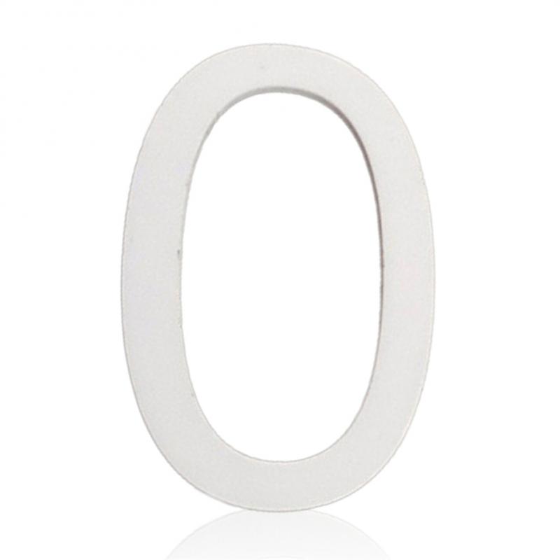 Samoprzylepna Płytka Numerowa 3D Plakietka Znak Brama Cyfra Numer Etykieta na Drzwi Hotel Plastik 0 do 9 Platerowanie Znak Domowy Adres Domu