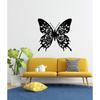 3D Butterfly Metal Wall Sculpture, Modern Iron Art, Creative Animal Home Decor, Wall Hanging Ornament for Living Room Bedroom