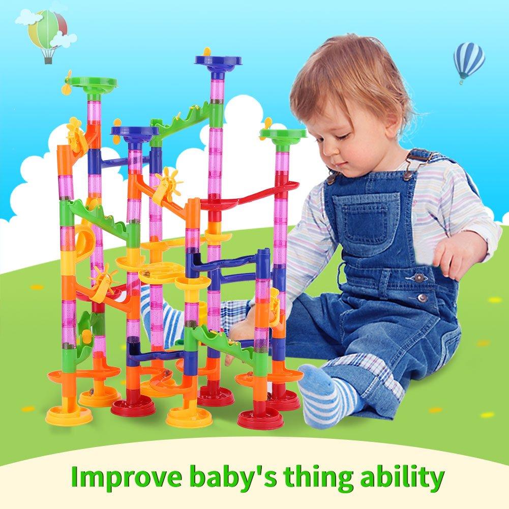 Bead Coaster Slope Looping Educational Toy for and Elementary School Focus and Home Baby Ages 3 and Up 105-Piece Set, Kids, Toddlers, Students, Play,