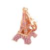 Double Eiffel Tower Key Chain Handbag Hanging Keyring