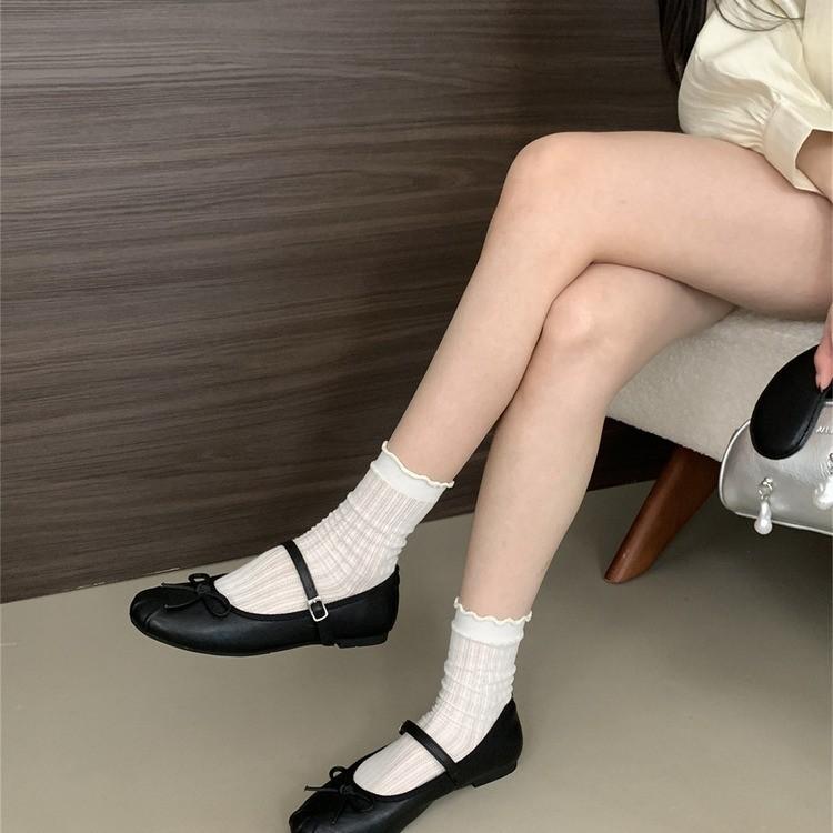 

Flat Bow Mary Jane Single Shoes Women s Shoes Spring and Autumn Evening 35 світло-синій колір