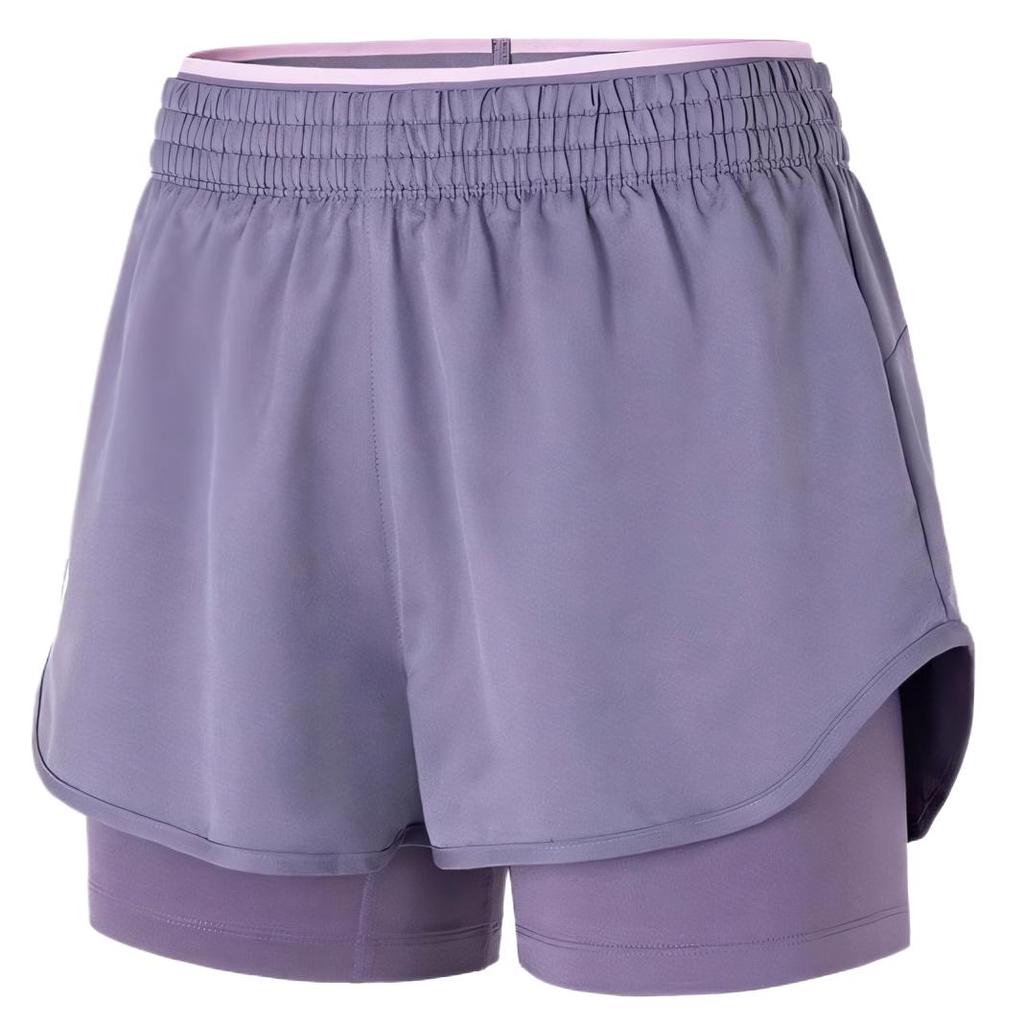 Asics Womens Tennis Series Quick-Dry Casual Breathable Two-In-One Sports Shorts Women Shorts Purple 2042A352-500