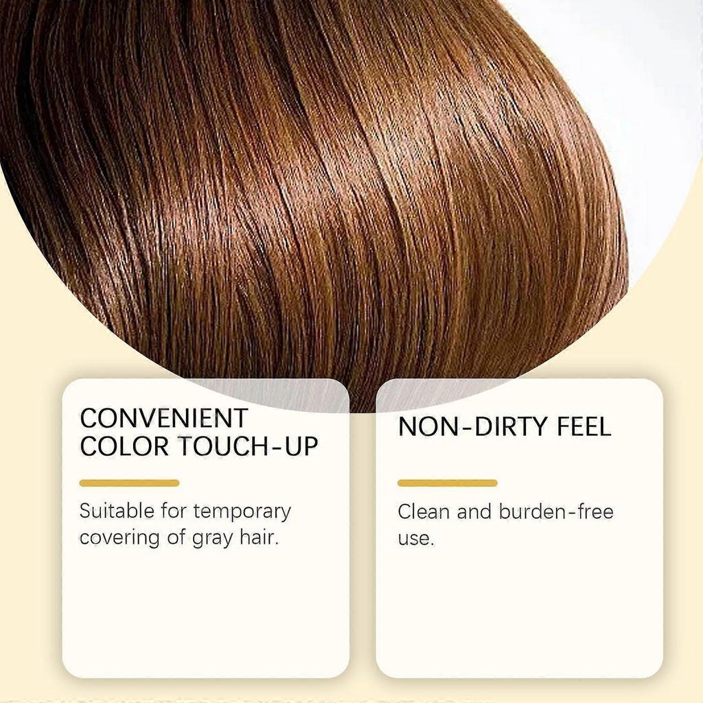 Light brown hair root modification stick temporary hair styling natural