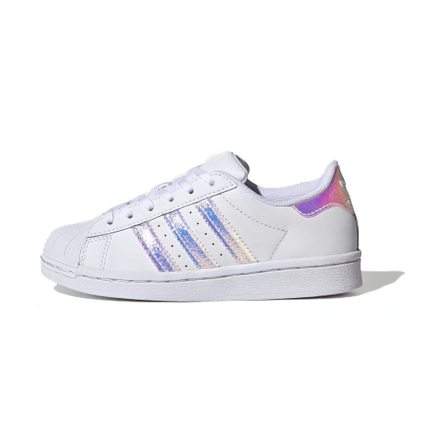 

Adidas Originals Superstar Low top Kids Skateboarding Shoes White Radiation Children Aged 3 7 Years Old FV3147 35