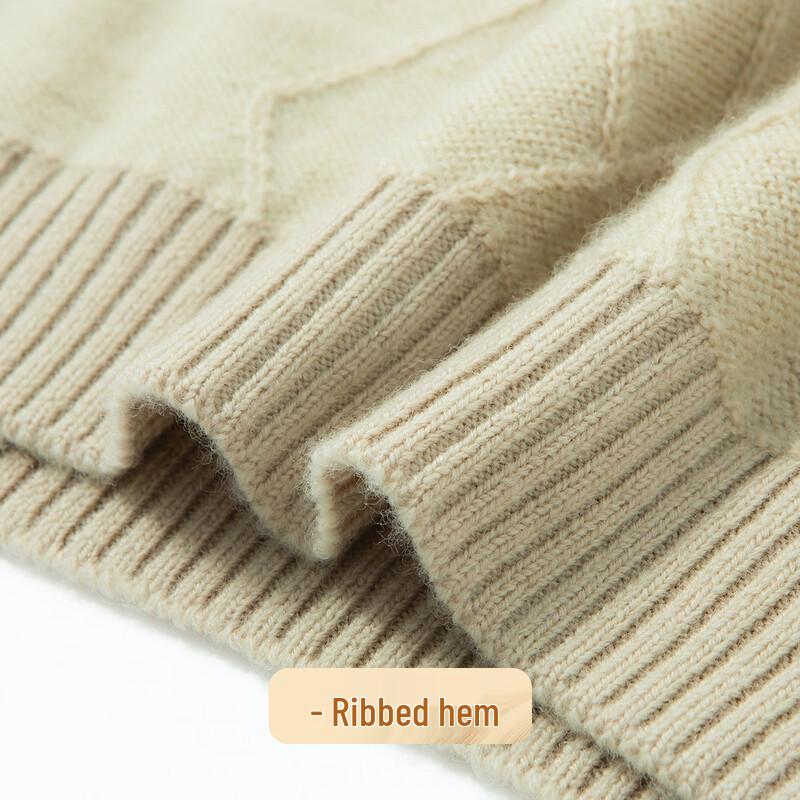 Men's 100% Merino Wool Heavyweight V-Neck Sweater