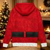 Men's Casual Loose Fit Long Sleeve Hooded Shirt Christmas Print Pullover