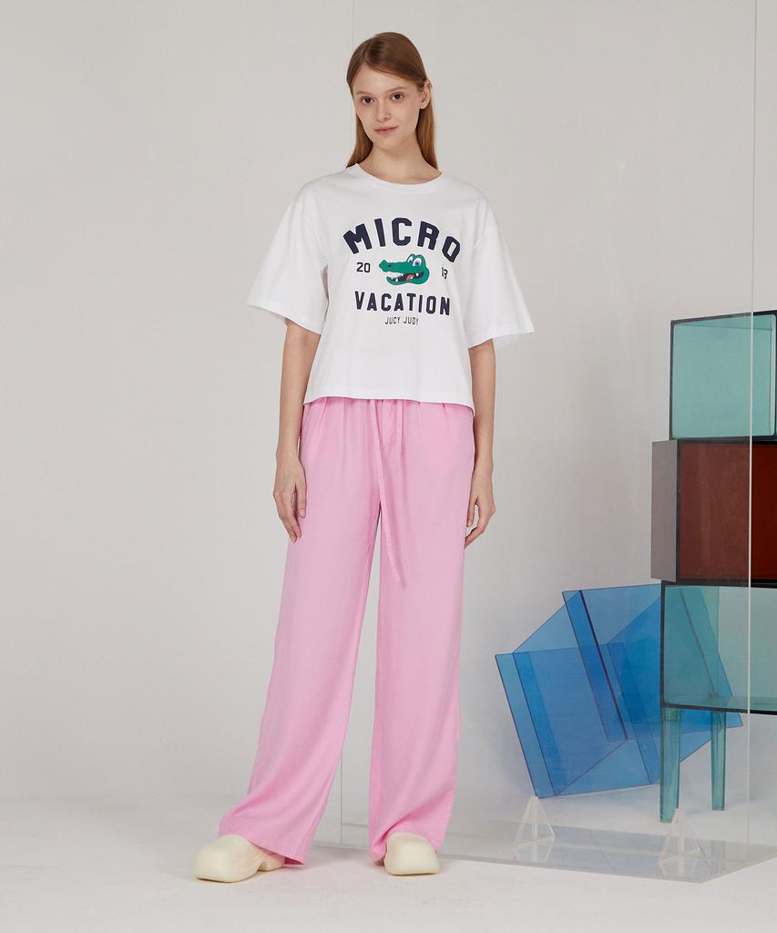 JUCYJUDY J Tencel Elastic Waist Wide Pleated Pants (On) Jypt32Ee