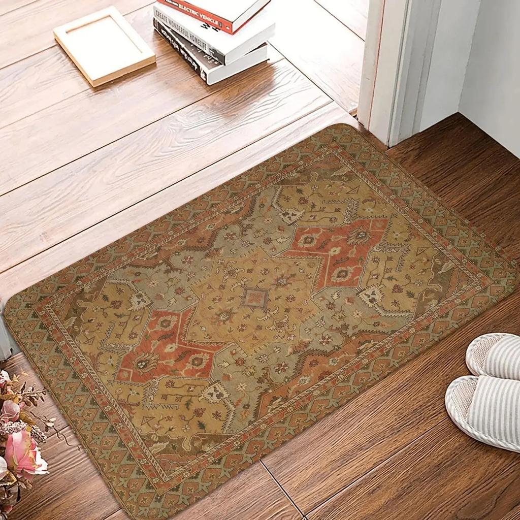 Moroccan Ethnic Bathroom Mats Small Rugs Soft Kitchen Carpet Home Living Room Carpets Entrance Door Mats New Year Decorative