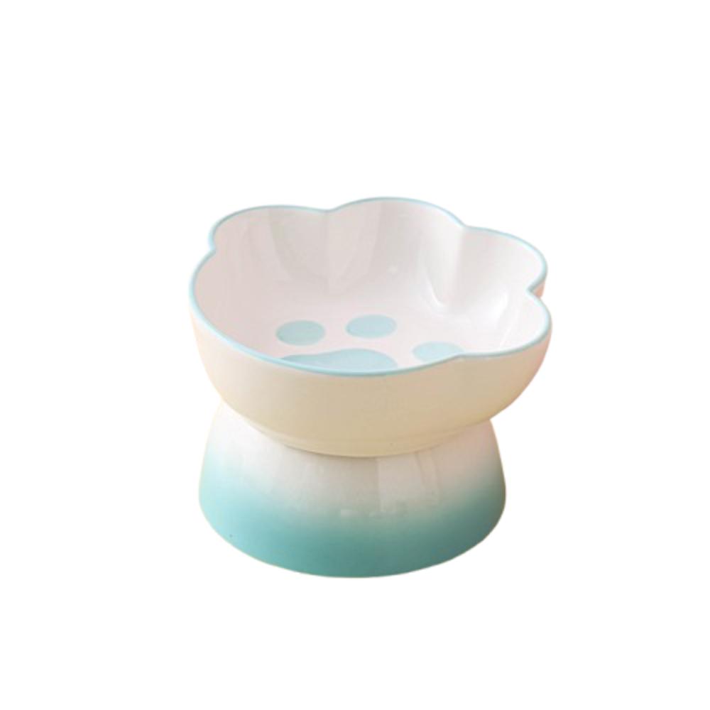 Slanted Dog Food Bowl High Foot Pet Drinking Bowl Snack Bowls Ceramic Cat Bowl  For Cats Dogs