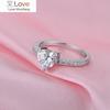 Sale 925 Sterling Silver 1ct Heart Cut Sona Diamond Very Shiny Anniversary Birthday Gift Fine Jewelry