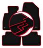 Tapis de sol en velours avec bordure rouge pour: Mazda 6 GJ III break (2012-)