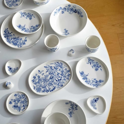 [Officially Imported] Moomin Arabia Hal Chopstick Holder, Set of 2, Moomin Tableware, Arabia, 1073509