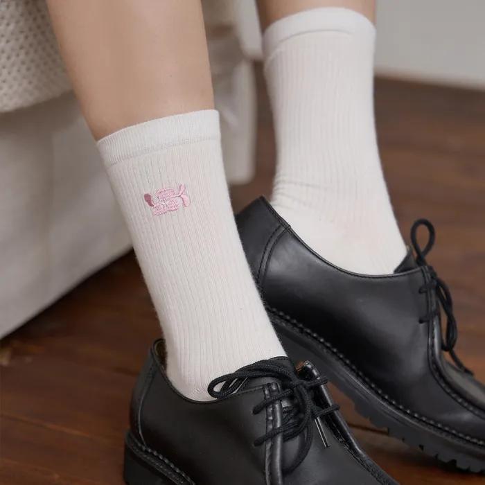 YK Logo Socks Pink