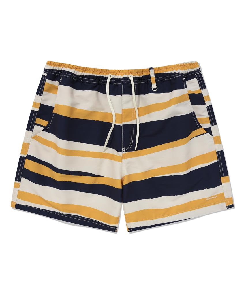 COVERNAT Hot Summer Striped Resort Shorts Navy