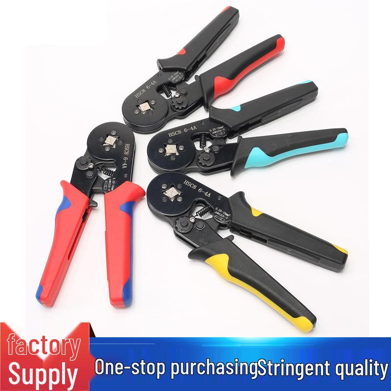 High-Quality HSC8 6-4A Tube and Pin-Type Terminal Crimping Pliers Tool