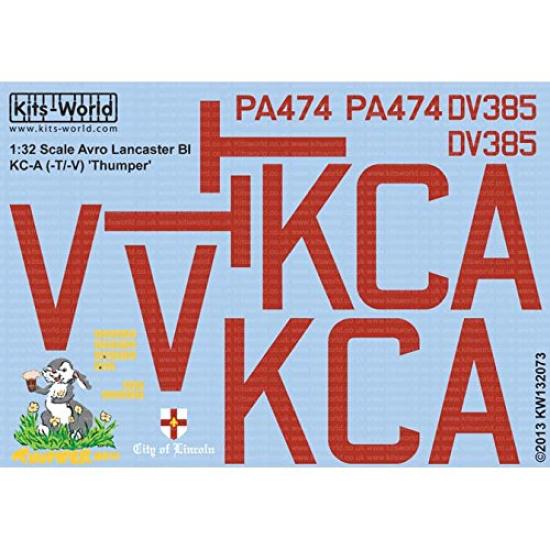 

PLATZ KW132073 Avro Lancaster B1 Thumper [1/32 Декаль]