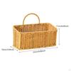 Woven Hanging Basket, Wall Mounted Storage Organizer, Fruit Basket Weaving for