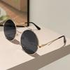 Vintage Round Sunglasses Men  New in Fashion Double Bridge Mirror Shades Women Trendy Retro Brand Design Sun Glasses