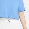 New Nike Sportswear Swoosh Women's Short-Sleeve Crop Top Blue DM6745-412