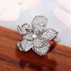 Cao Shi Women's Camellia Floral Ring - Niche Design Fashion with Light Luxury Style