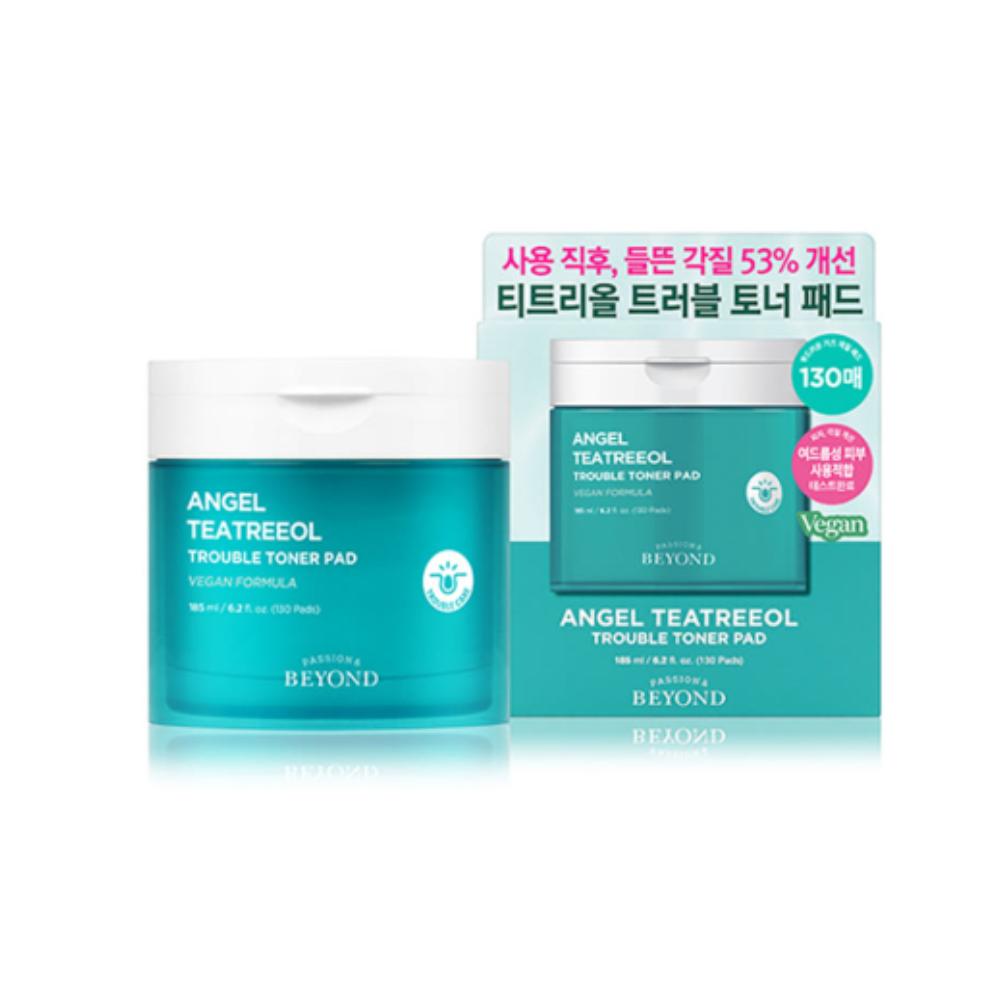 BEYOND Angel Tea Tree Oil Trouble Toner Pad 130 Pads (185mL) - Soothing & Exfoliating Care